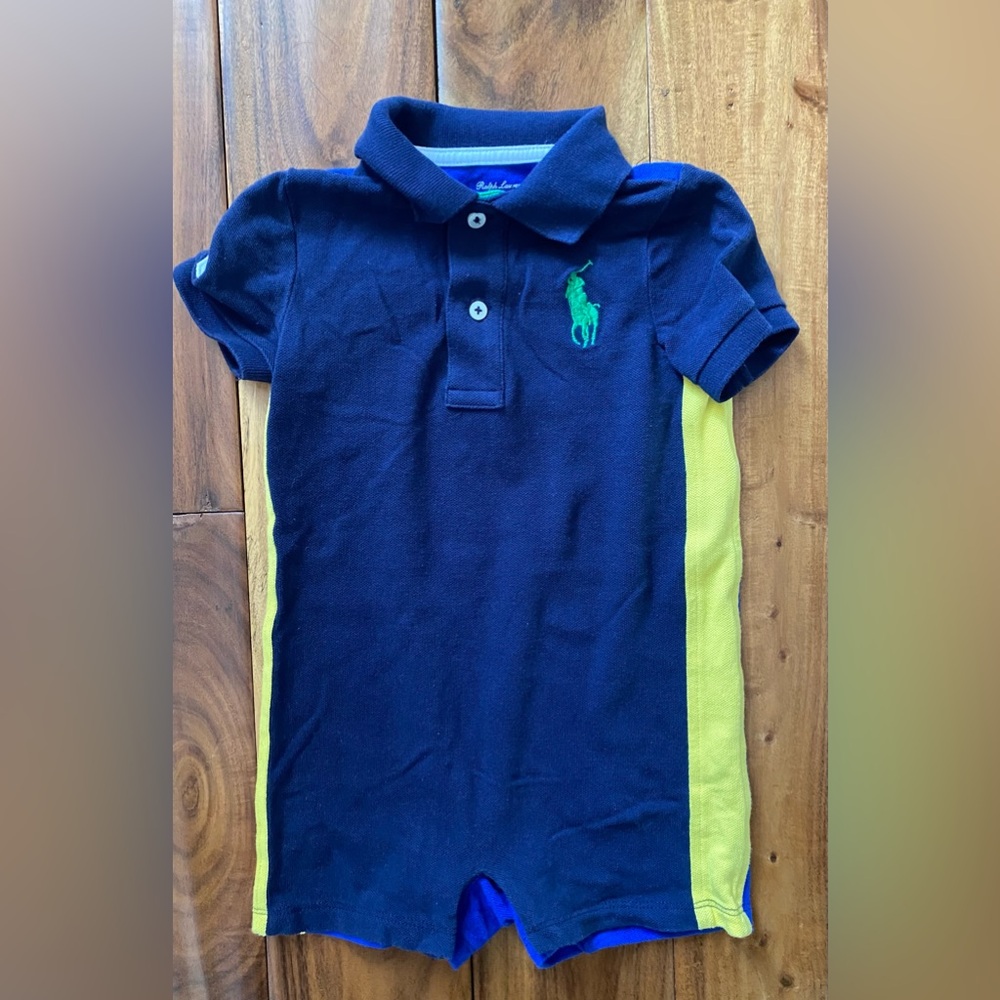 Ralph Lauren Baby Toddler Boy Romper Size 18 Months